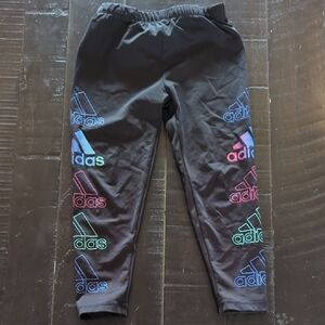 Adidas Kids' Multicolor Logo Athletic Leggings